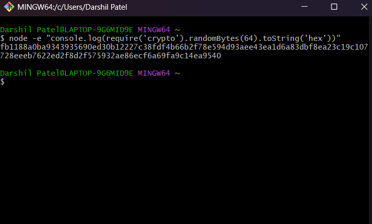 Secret Key Generation